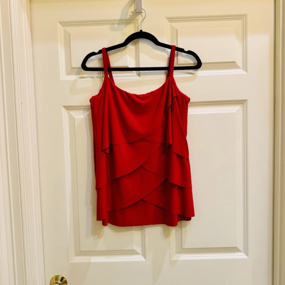 Miraclesuit Red Making Waves Tankini Underwire Swimwear Sz 10 Great Condition - Picture 3 of 16